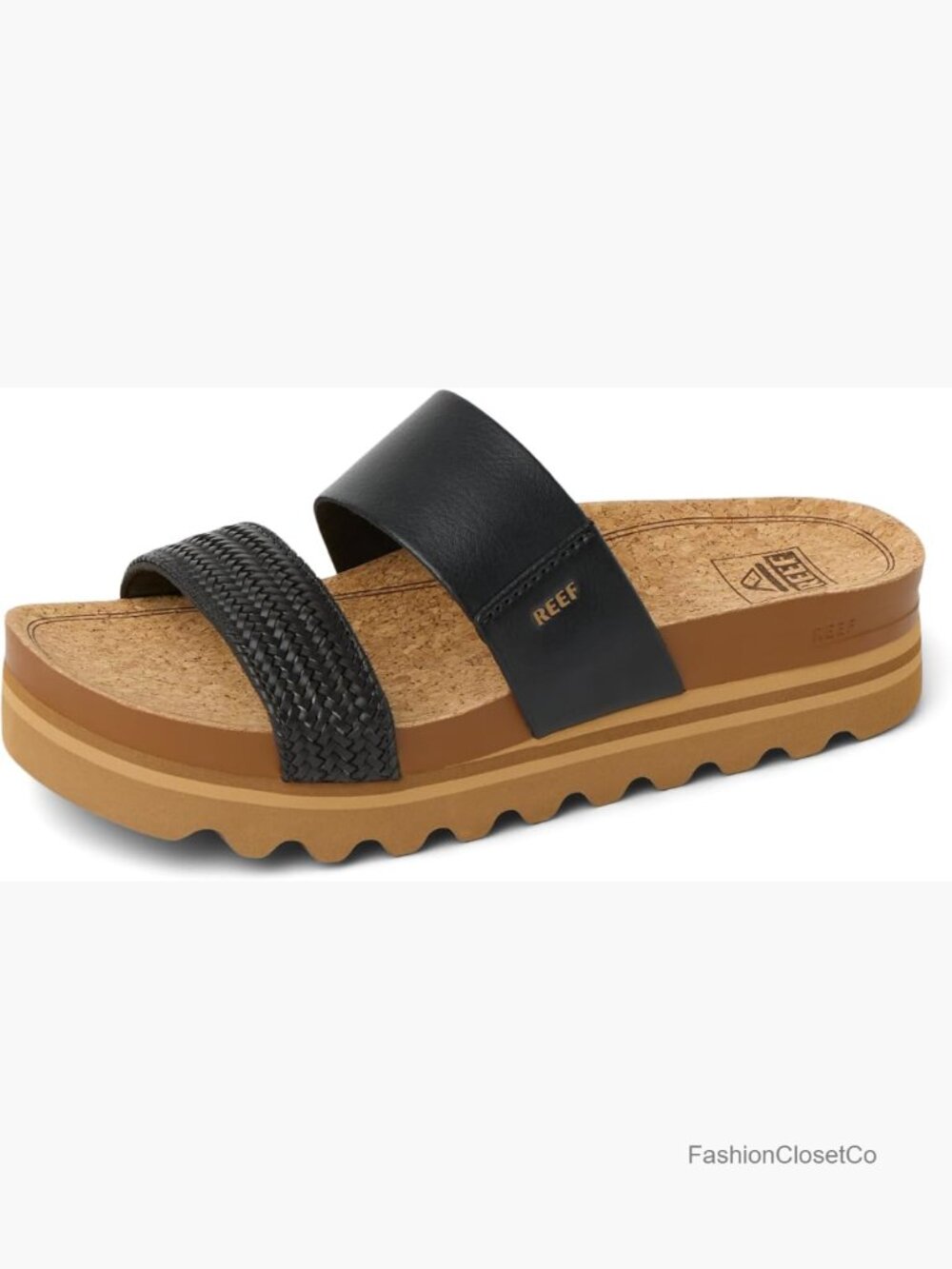 Platform Slide Sandal with Arch Support and Ultra Soft Cushion Footbed